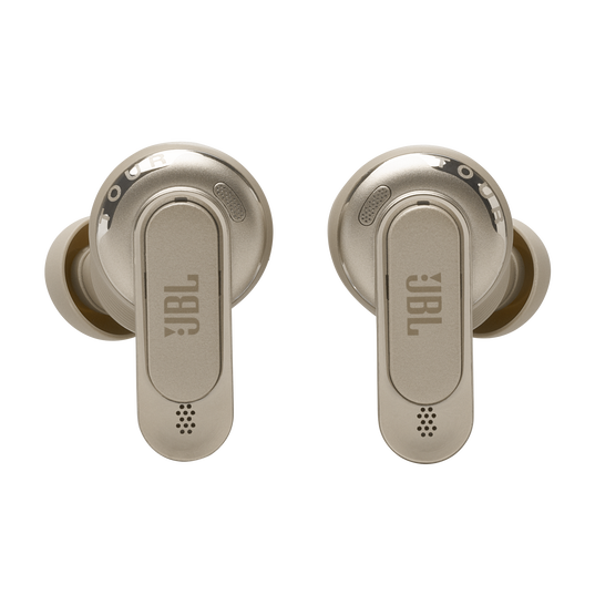 JBL Tour Pro 3 - Latte - True Wireless Noise Cancelling earbuds with Smart Charging Case™ - Front